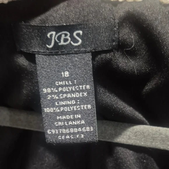 J.B.S. Black Dress with Cream Details - Picture 2 of 7